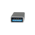 Adaptador USB 3.2 Gen 1 tipo C, C/M a USB-A/F, plateado - AU0042