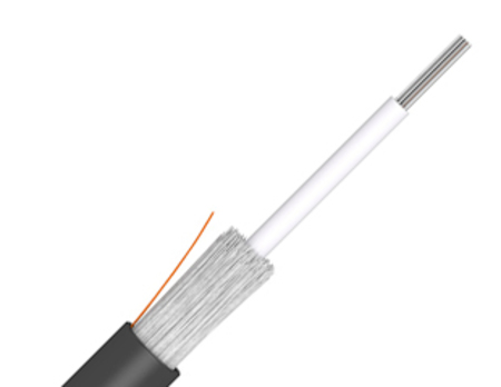 4FO (1x4) Indoor/ Outdoor Central Loose Tube Fiber Optic Cable SM G.652.D LSZH Orange 