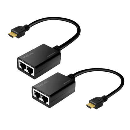 HDMI-Verlängerung über UTP-Kabel 30 m 1080p/60 Hz Pigtail 0,3 m - HD0021