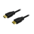 Cable HDMI de alta velocidad con Ethernet (V1.4), 2 conectores macho de 19 pines (dorado), negro, 20 m, p