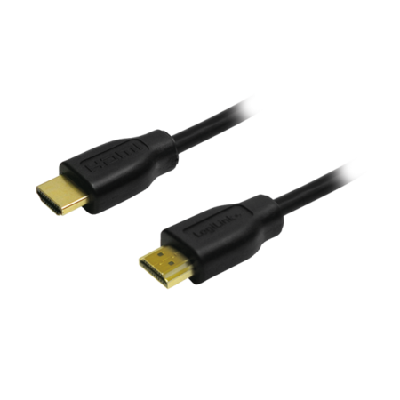 Cabo HDMI de alta velocidade com Ethernet (V1.4), 2x macho de 19 pinos (dourado), preto, 20m, p
