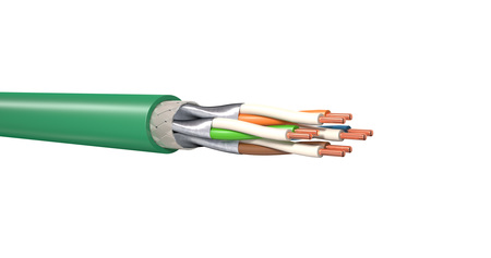 Twisted Pair Cable MegaLine® F10-130 S/F B2ca Cat7A