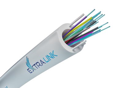 Cable de fibra óptica de tubo suelto para interiores 24FO (24X1) OS2 G.657.A2 LSZH blanco
