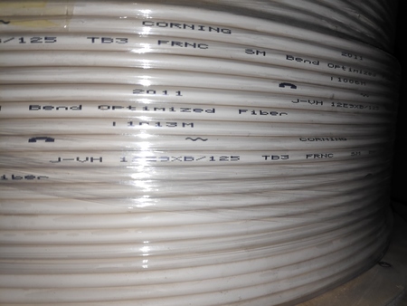 12FO (1x12) Riser Flex Tube Fiber Optic Cable SM G.657.A1 Pearl