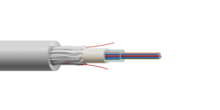 12FO (1X12) Duct Central Tube Fibre Optique Câble OS2 G.652.D LSZH Diélectrique Non Armé Vert