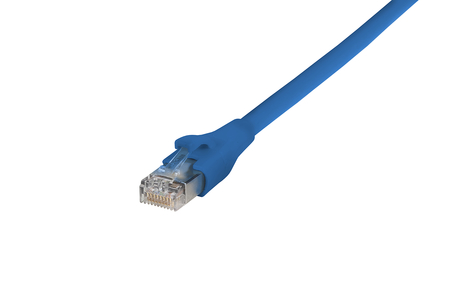 Cat 6A RJ45 Ethernet Cable Patch Cord AWG 27 2.0 m blue cULus