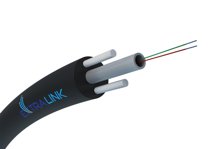 Câble à fibre optique aérien à tube libre 2FO (2X1) OS2 G.652.D PVC noir
