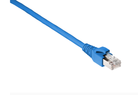 CAT 5 RJ45 Ethernet Cable Patch Cord D Shielded PVC 0.5m blue