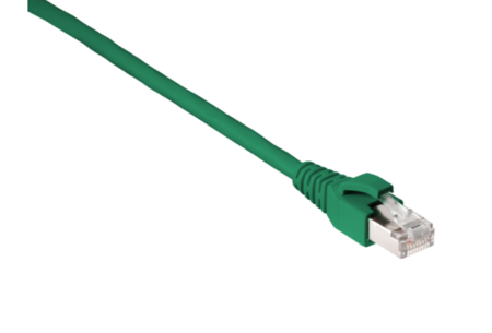 CAT 6 RJ45 Ethernet Cable Patch Cord EA Shielded 0.5m green