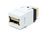 Adaptateur Keystone, USB 2.0, coupleur A/B, blanc