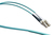 LC/PC-LC/PC Fiber Patch Cord Duplex MM OM3 I-V(ZN)HH Fig.O 3m Aqua