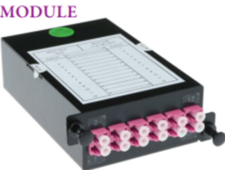 Panneaux à fibres optiques l 1U 19 « modulaires, max. 4 modules