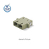 SC/UPC Fiber Optic Adapter Duplex  w/ Flange 1pc Metal Sleeve Beige