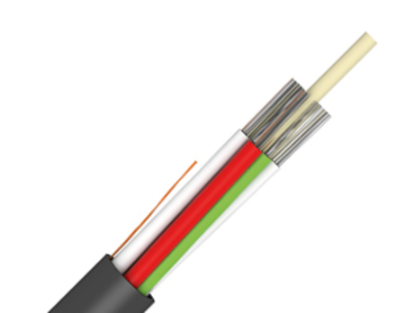 Câble Fibre Optique 144FO (12x12) Tube Loose Fibre d'Installation Pneumatique SM G.652.D Noir