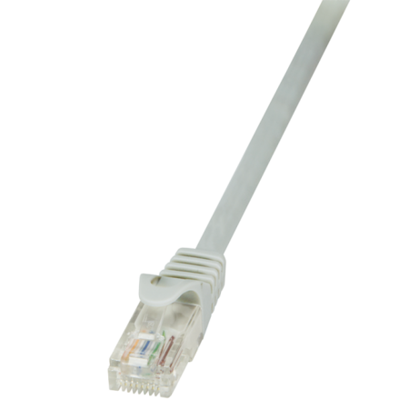 Cable de conexión U/UTP Cat.6 gris 0,25 m EconLine - CP2012U