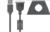 USB 2.0 Hi-Speed-Verlängerungskabel mit Montagebügel, Schwarz, 0,6 m