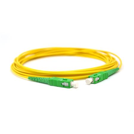 SC/APC-SC/APC Fiber Patch Cord Simplex SM G.657.A2 2.0mm 5m Yellow