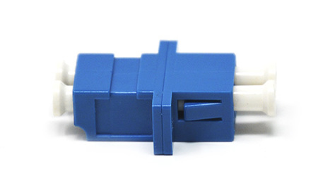 Adaptador Fibra Óptica LC-PC Duplex SM com Flange Azul