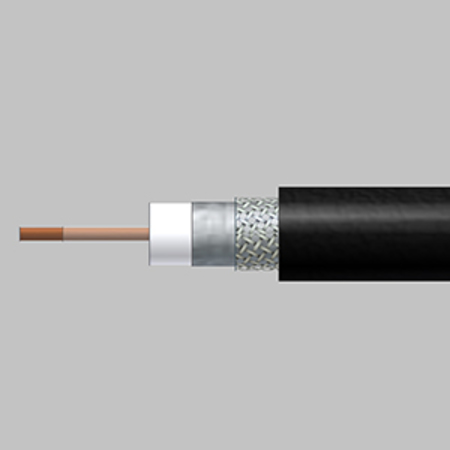 Coaxial Cable SERIES 6 ADSHIELD 60%/40%. PVC BLACK. BURIAL / REEL