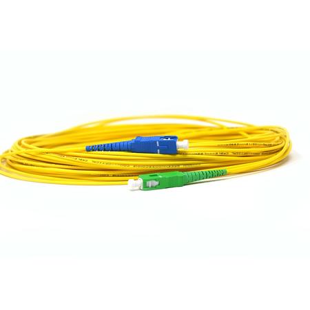 SC/APC-SC/UPC Fiber Patch Cord Simplex SM G.657.A2 2.0mm 20m Yellow