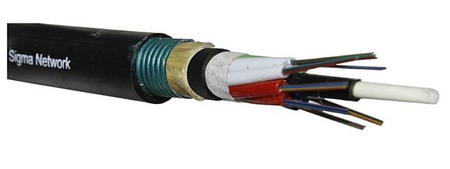 Câble Fibre Optique 96FO (12x8) Tube Loose Conduit SM G.657.A1 LSZH Noir