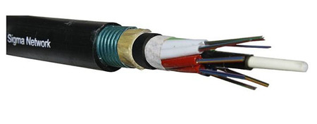 Câble Fibre Optique 96FO (12x8) Tube Loose Conduit SM G.657.A1 LSZH Noir