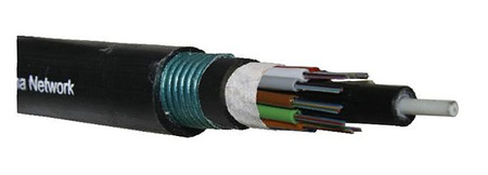 Cable de Fibra Óptica 24FO (3x8) Tubo Loose Conducto SM G.652.D LSZH Negro