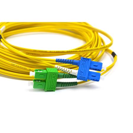 SC/APC-SC/UPC Fiber Patch Cord Duplex SM 2.8mm 10m Yellow
