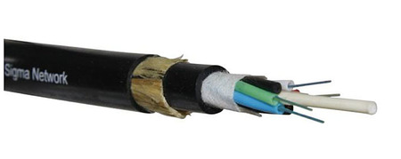 24FO (2x12) ADSS - Aerial Loose Tube Fiber Optic Cable SM G.652.D LSZH Yellow