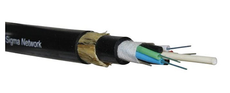 96FO (8x12) ADSS - Aerial Loose Tube Fiber Optic Cable SM G.657.A1 LSZH Black