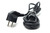 Standard Plug with Dual Earth Contacts 10/16A 250V Black