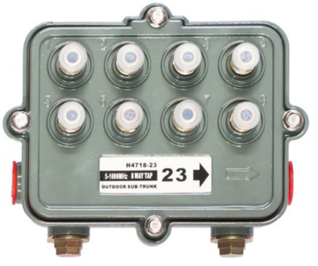 8-way Coaxial Outdoor Tap 11dB 1GHz