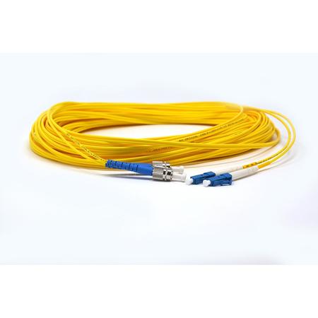 LC/UPC-FC/UPC Fiber Patch Cord Duplex SM G.657.A2 2.0mm 20m Yellow