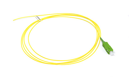 SC/APC Fiber Pigtail SM 900µm 0.9mm 2m yellow