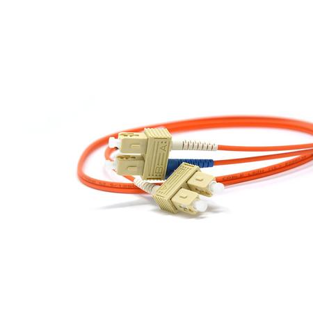 SC/PC-SC/PC Fiber Patch Cord Duplex MM OM1 2.8mm 1m Orange