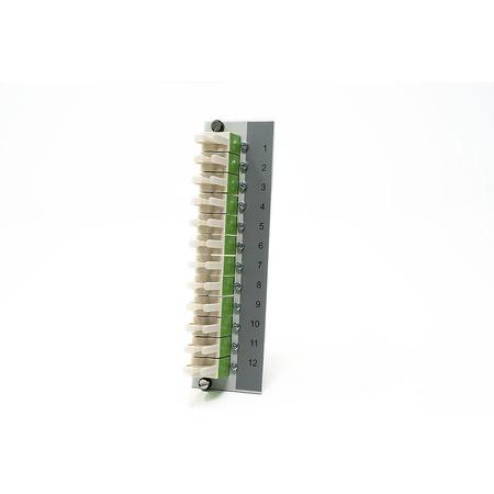 12P E2000/APC Slot Sub Rack Patch Panel