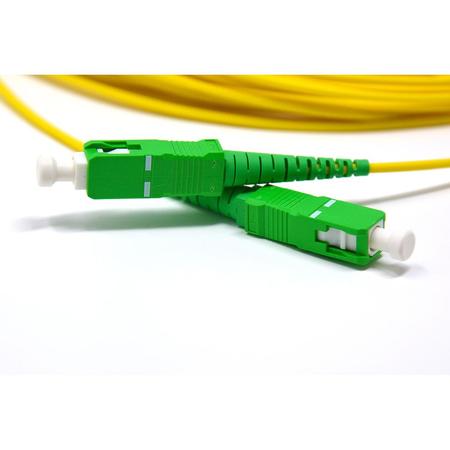 SC/APC-SC/APC Fiber Patch Cord Simplex SM G.657.A2 2.0mm 12m Yellow