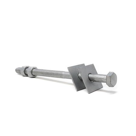 M16x250 /150mm stud bolt with hexagon head and washer D500
