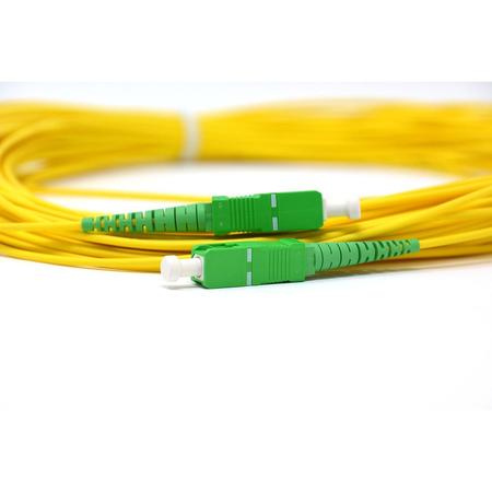 SC/APC-SC/APC Fiber Patch Cord Simplex SM G.657.A2 2.0mm 25m Yellow