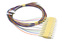 12 Fasern Farbcodiertes SC/PC-LWL-Pigtail-Set OM3 900µm 2m