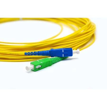 SC/APC-SC/UPC Fiber Patch Cord Simplex SM G.657.A2 2.0mm 15m Yellow