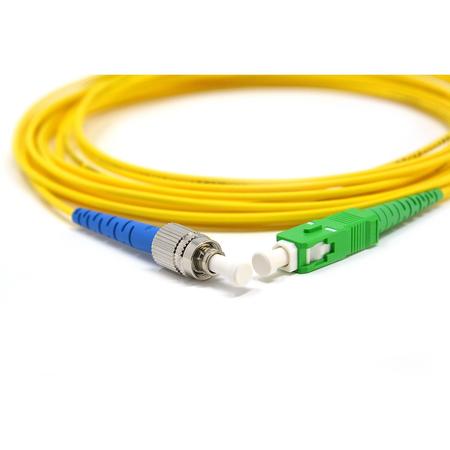 SC/APC-FC/PC Fiber Patch Cord Simplex SM G.657.A2 2.0mm 5m Yellow