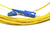 LC/UPC-SC/UPC Fiber Patch Cord Simplex SM G.657.A2 2.0mm 10 m Yellow