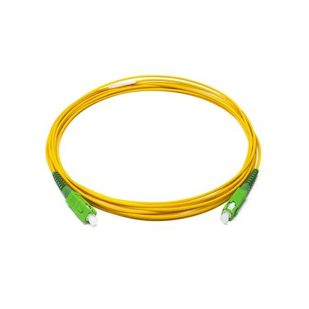 SC/APC-SC/APC Fiber Patch Cord Simplex SM G.652.D 2.0mm 4.5m Yellow