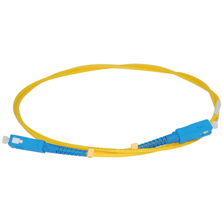 SC/PC-ST/PC Fiber Patch Cord Duplex MM OM3 50/125µm 2m Turquoise