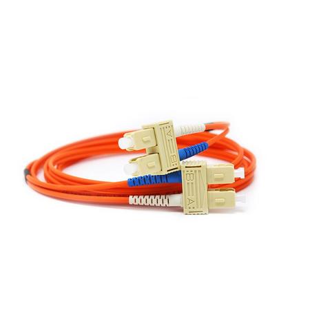 SC/PC-SC/PC Fiber Patch Cord Duplex MM OM2 2.8mm 2m Orange
