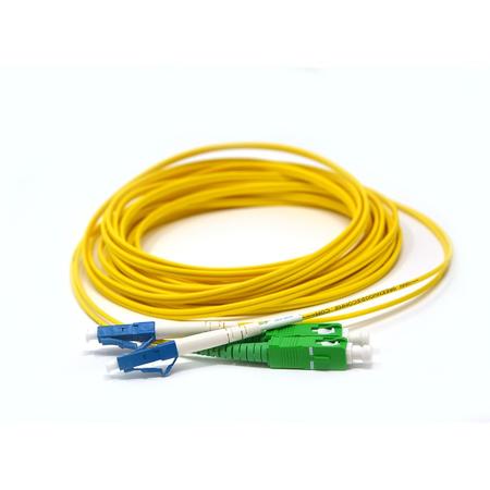 LC/UPC-SC/APC Fiber Patch Cord Duplex SM G.657.A2 2.0mm 7m Yellow