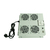 Fan Module for Floor Standing Rack Cabinet with 4 Fans RAL7035 Grey