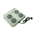 Fan Module for Floor Standing Rack Cabinet with 4 Fans RAL7035 Grey