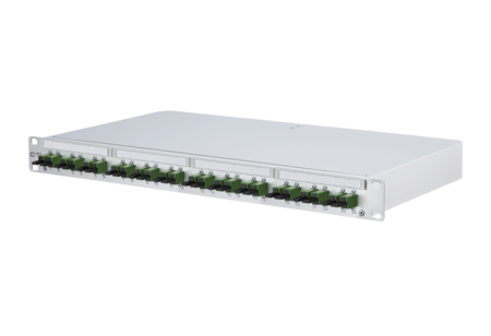 OpDAT PF FO Patch Panel splice 24xE2000 APC (green) OS2 gray